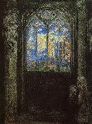 Odilon Redon Stained Glass Window oil painting on canvas